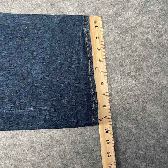 Levi's Men's 501 Straight Leg Jeans W46 L30 Classic Button Fly Denim Blue - Picture 11 of 16